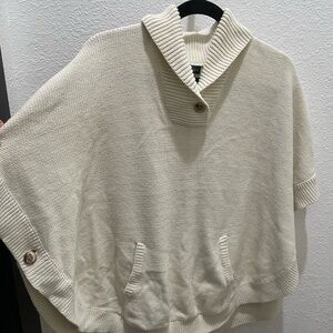 Ralph Lauren Cream Knit Poncho